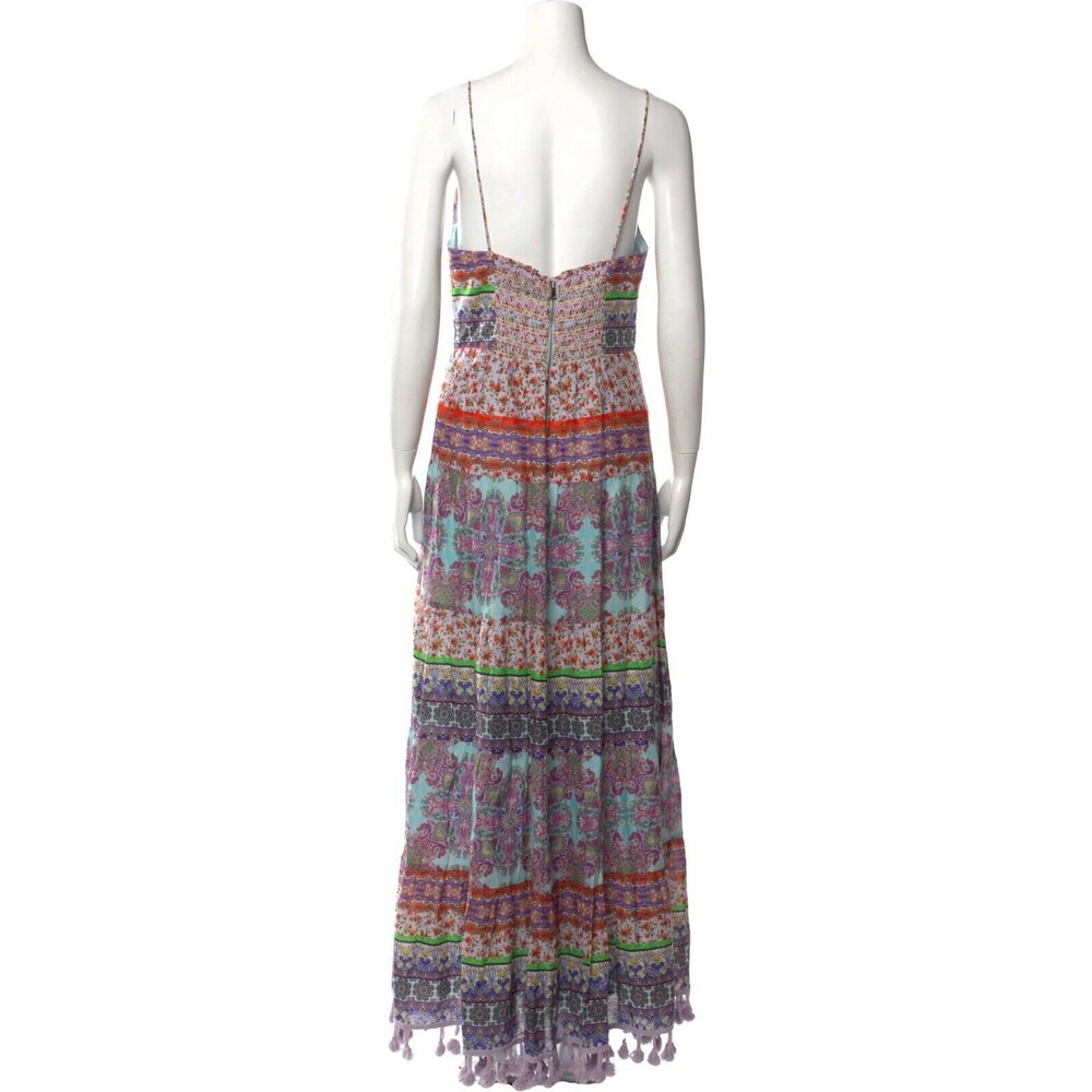 NWT. $595 Alice + Olivia Minka Tie Front Maxi Dress Sz 8 - Picture 11 of 12